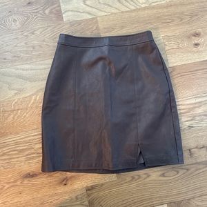 Abercrombie vegan leather skirt